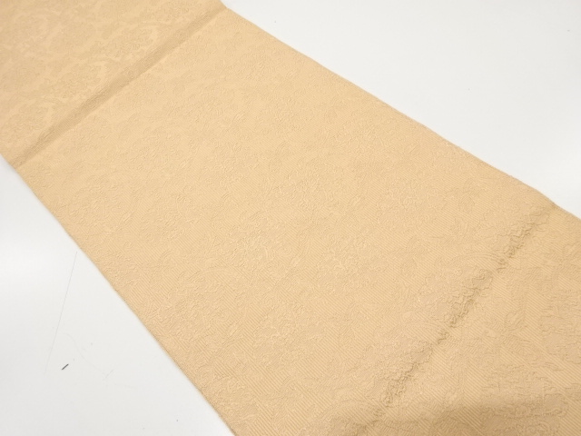 花唐草模様織り出し　名古屋帯